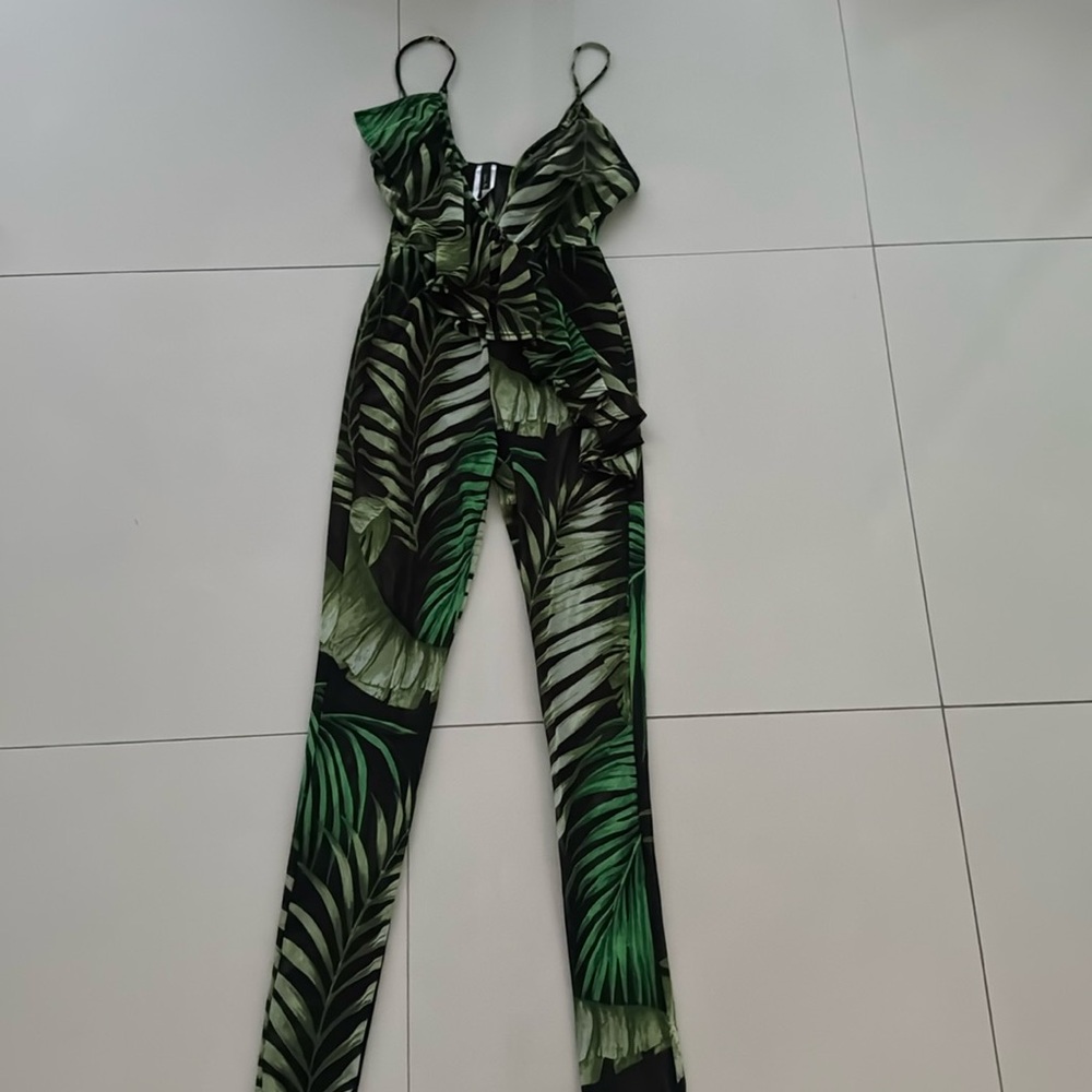 NWOT Queen Mania sheer jumpsuit M